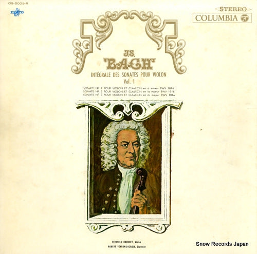 BARCHET, REINHOLD bach; integrale des sonates pour violon vol.1 OS-5009-R
