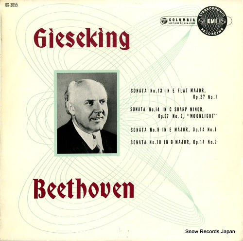 GIESEKING, WALTER beethoven; sonata no.13 in e flat major, op.27 no.1 OS-3055