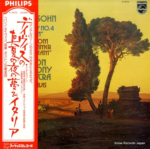 DAVIS, COLIN mendelssohn; symphony no.4 "italian" X-7672