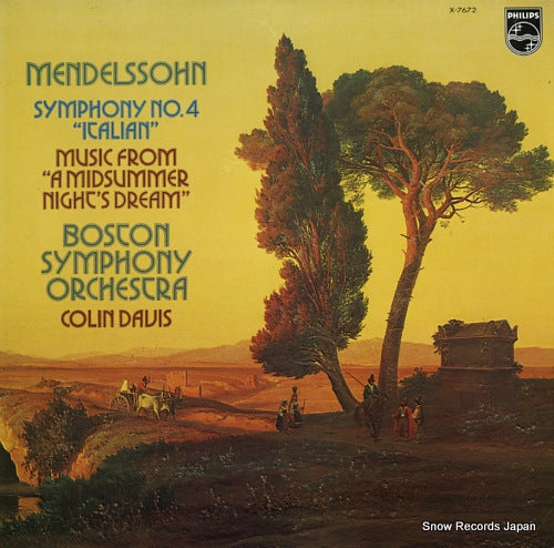DAVIS, COLIN mendelssohn; symphony no.4 "italian" X-7672
