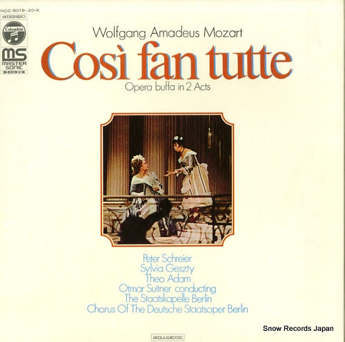 SUITNER, OTMAR mozart; cosi fan tutte NCC-8018-20-K
