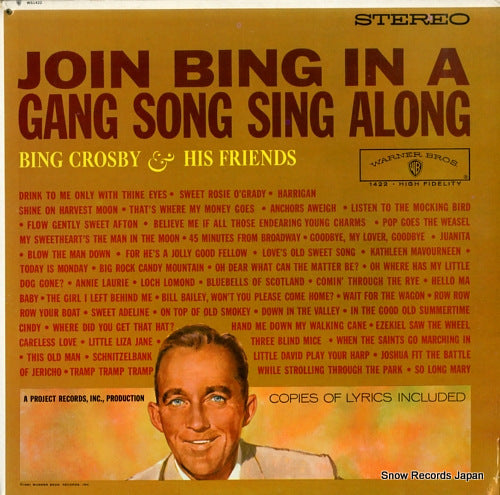CROSBY, BING join bing in a gang song sing along WS1422