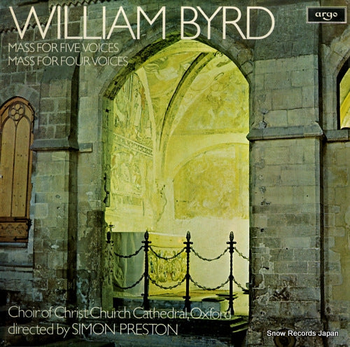 PRESTON, SIMON byrd; mass for five voices. mass for four voices ZRG858