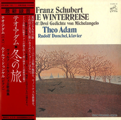 ADAM, THEO schubert; die winterreise VX-209-10