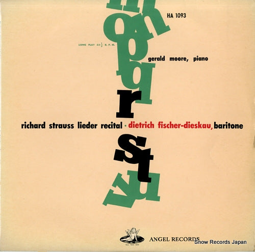 FISCHER-DIESKAU, DIETRICH richard strauss lieder recital HA1093