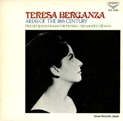 BERGANZA, TERESA arias of the 18th century SLC2426