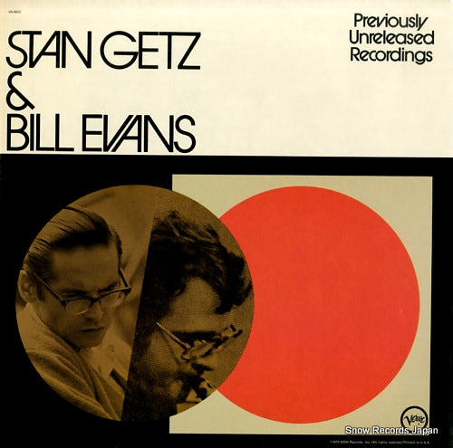 GETZ, STAN, AND BILL EVANS stan getz & bill evans V6-8833