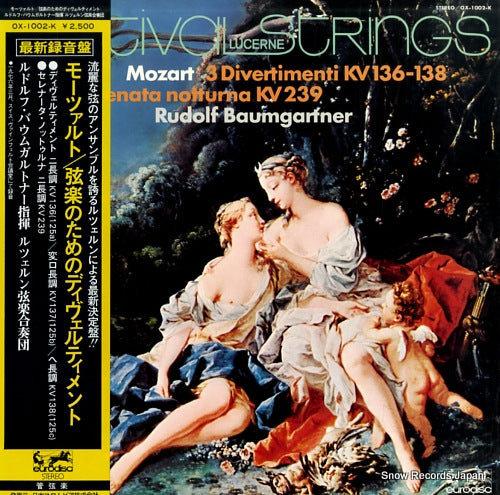 BAUMGARTNER, RUDOLF mozart; divertimenti und serenata notturna OX-1002-K