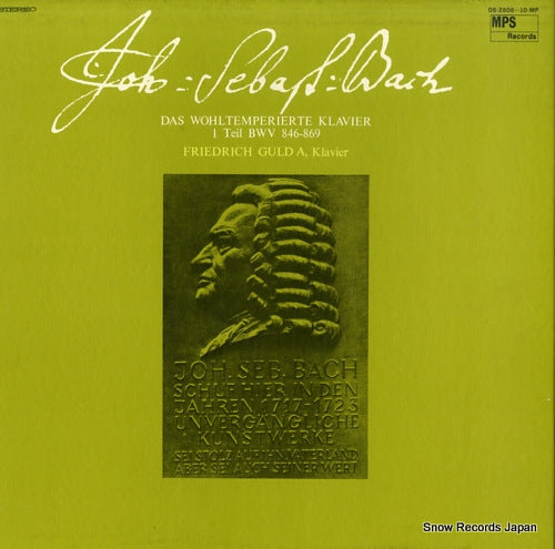 GULDA, FRIEDRICH bach; das wohltemperierte klavier 1 teil bwv 846-869 OS-2808-10-MP