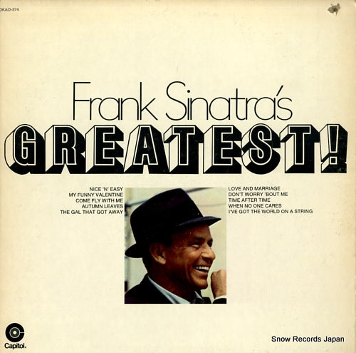 SINATRA, FRANK frank sinatra's greatest! DKAO-374