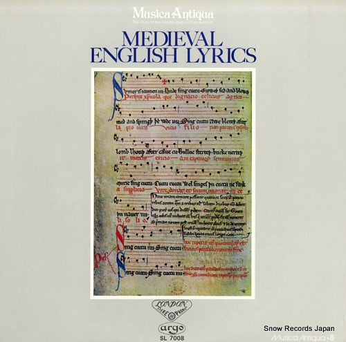 V/A medieval english lyrics SL7008