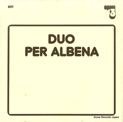 ZEHARIEVA, ALBENA, AND PAR OJEBO duo per albena 38-011