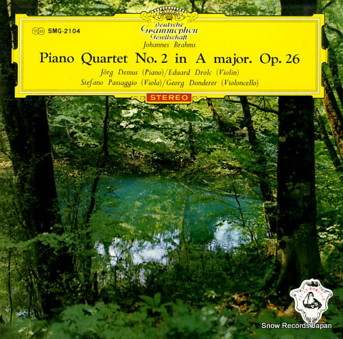 DEMUS, JORG brahms; piano quartet no.2 in a major, op.26 SMG-2104