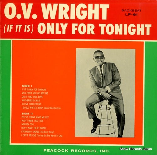 WRIGHT, O. V. (if it is) only for tonight BBLX-61