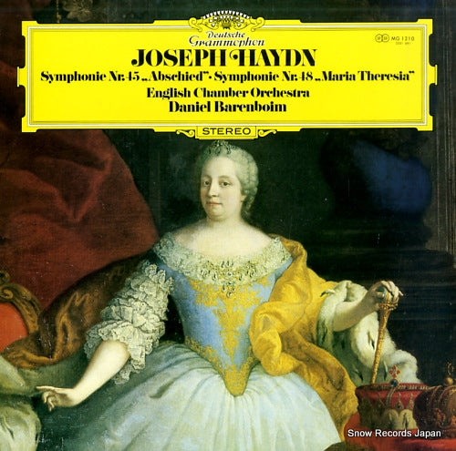 BARENBOIM, DANIEL haydn; symphonie nr.45 "abschieds-symphonie" MG1210