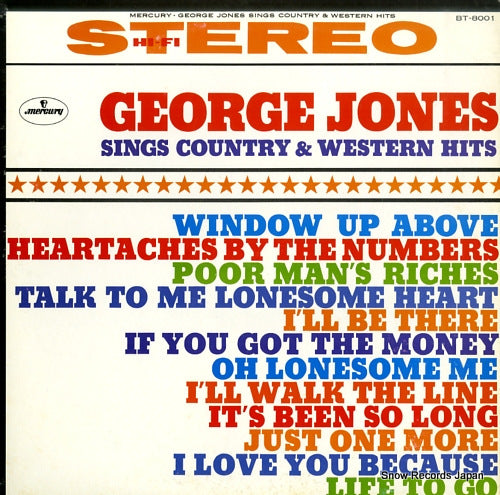 JONES, GEORGE george jones sings country & western hits BT-8001
