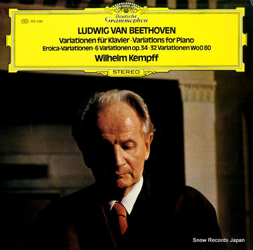 KEMPFF, WILHELM beethoven; variationen fur klavier MG2381