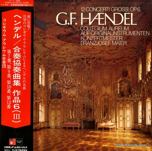 COLLEGIUM AUREUM handel; 12 concerti grossi, op.6 (3) ULX-3212-H