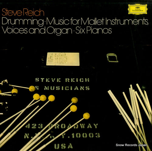REICH, STEVE drumming. music for mallet instruments, voices and organ six pianos 2740106