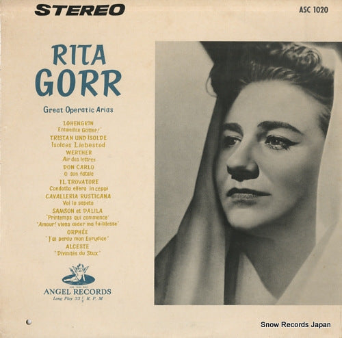 GORR, RITA rita gorr great operatic arias ASC1020