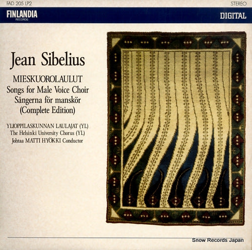HYOKKI, MATTI sibelius; mieskuorolaulut FAD205LP2