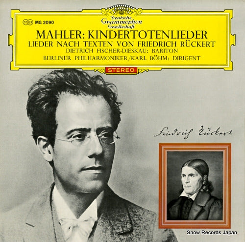 FISCHER-DIESKAU, DIETRICH mahler; kindertotenlieder MG-2090