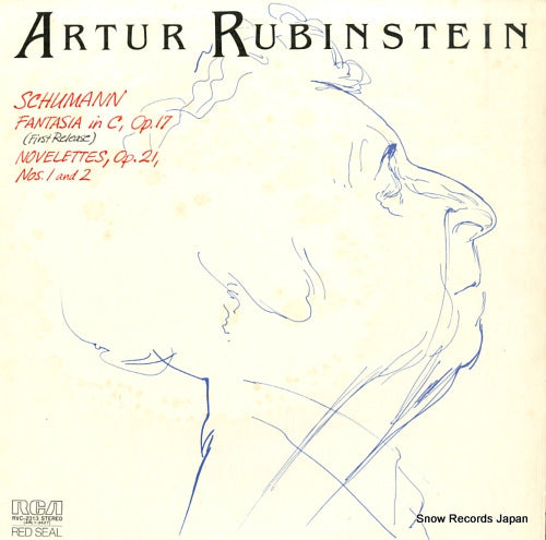 RUBINSTEIN, ARTUR schumann; fantasia in c, op.17 RVC-2313