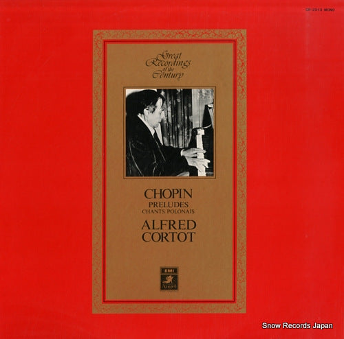 CORTOT, ALFRED chopin; preludes, op.28 etc. GR-2313
