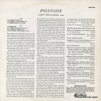 CAL534 back cover