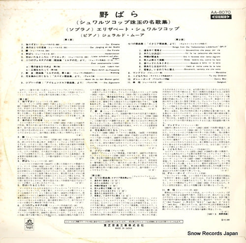 AA-8070 back cover