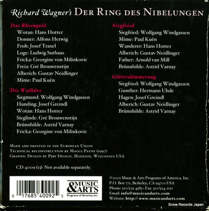 CD-4009 back cover