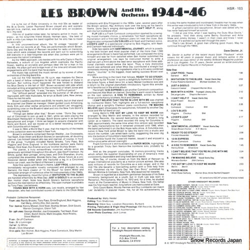 HSR-103 back cover