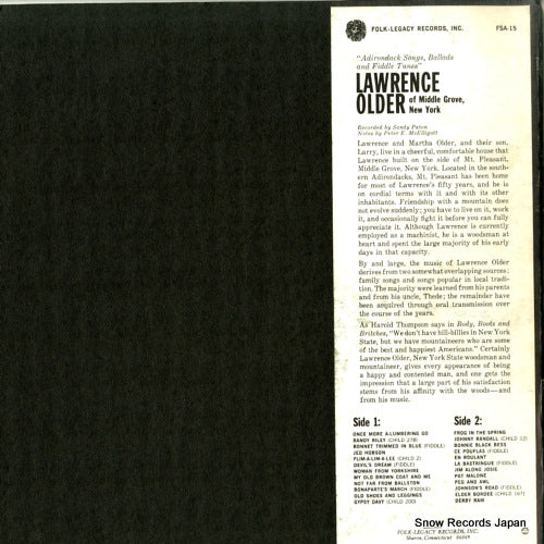 FSA-15 back cover