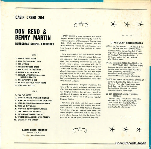 CABINCREEK204 back cover