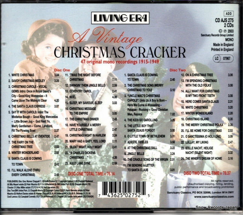 CDAJS275 back cover