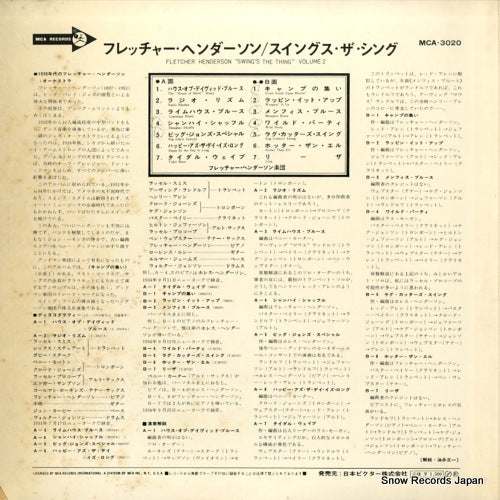MCA-3020 back cover