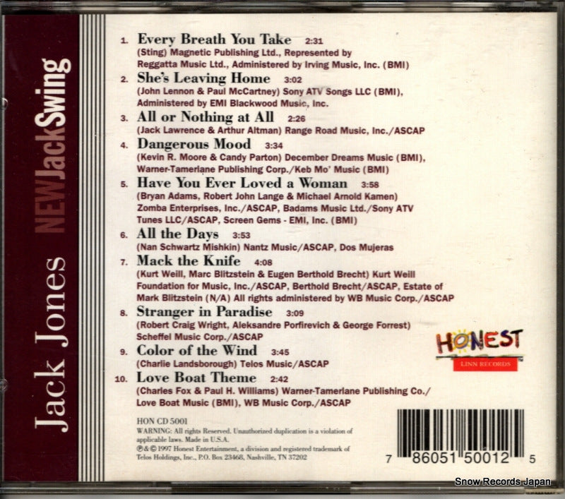 HONCD5001 back cover