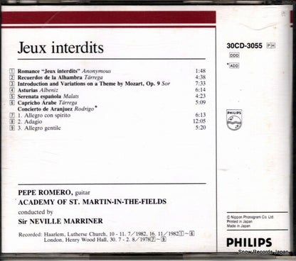 30CD-3055 back cover