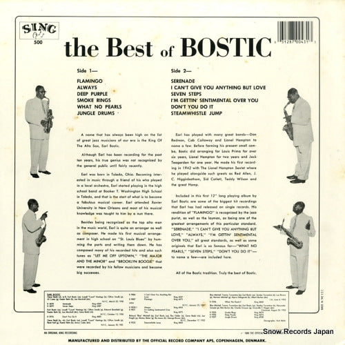 SING500 back cover