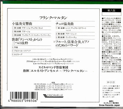 KICC7063 / VEL.2001 back cover