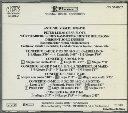 CD50-8807 / 270E7001 back cover