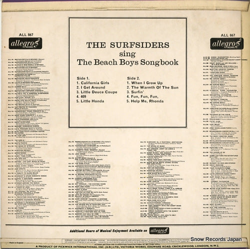 ALL867 back cover