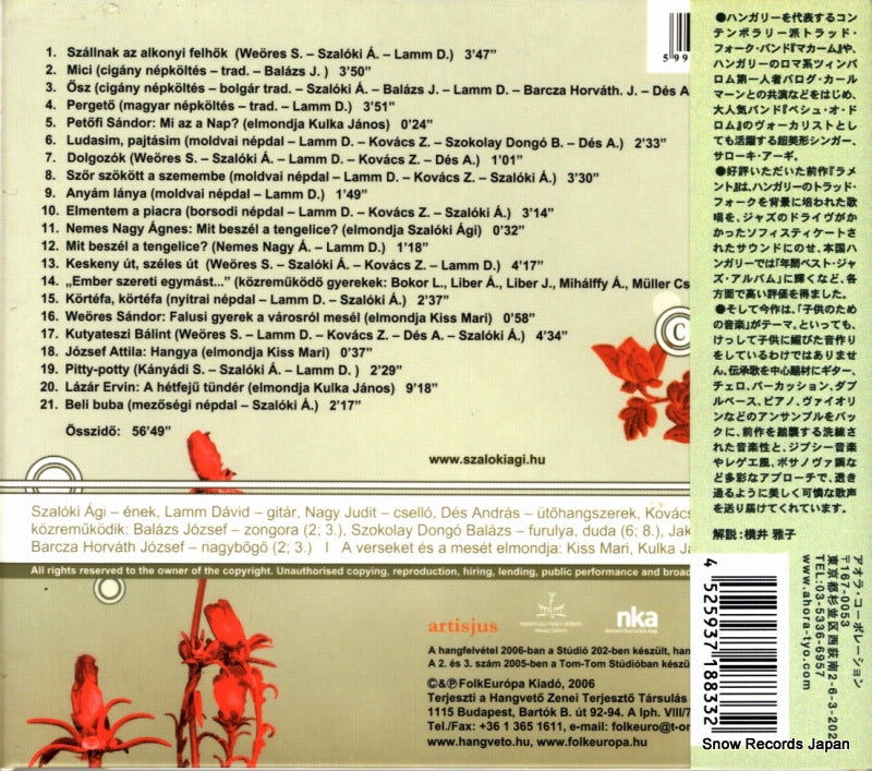 BNSCD8833 / FECD027 back cover