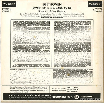 WL-5052 back cover