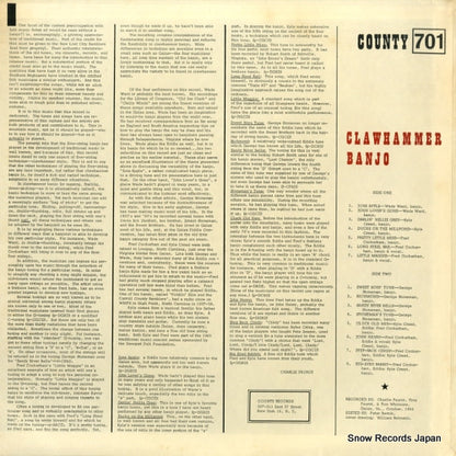 COUNTY701 back cover