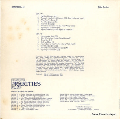RARITIES44 back cover