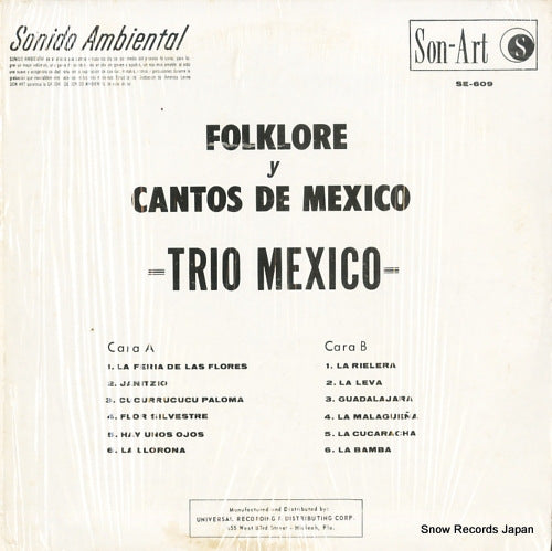 SE-609 back cover