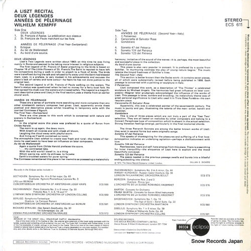 ECS611 back cover
