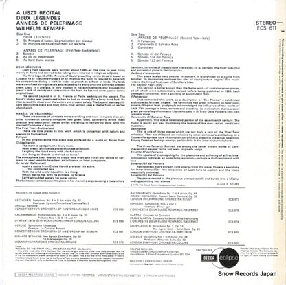 ECS611 back cover