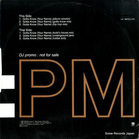 AMYDJ273 back cover
